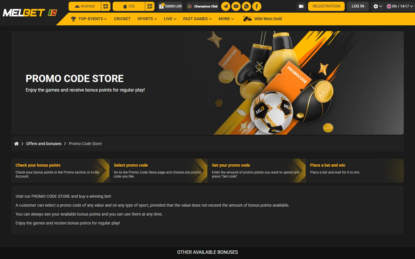 Melbet Promo Code Store where bonus points become a bet code